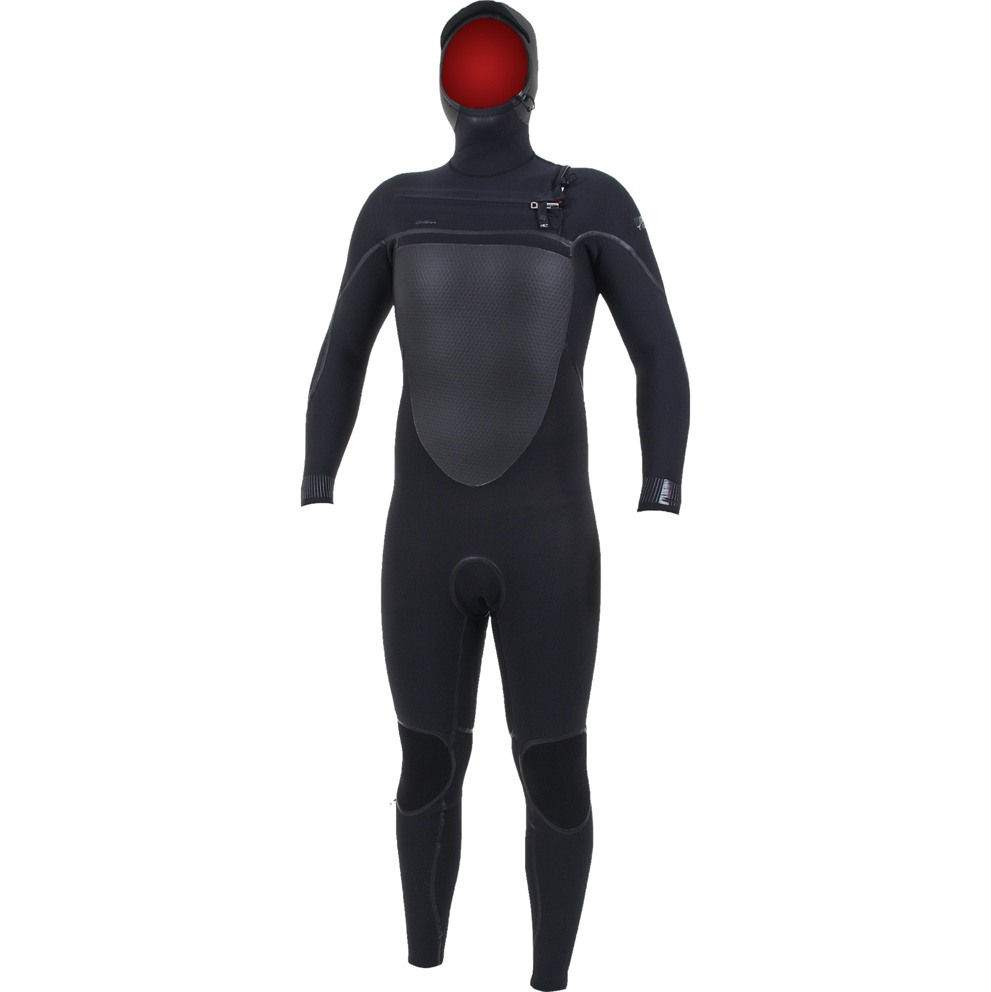 2022 O'Neill Psycho Tech 6/4mm Chest Zip Hooded Wetsuit Black 5366